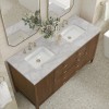 Myrrin 60" Double (Vanity Only Pricing) in Mid-Century Walnut